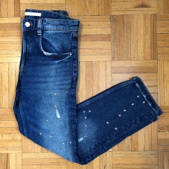 Star Stud Straight Jeans - ZARA - Picture 5 of 5